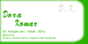 dora komar business card